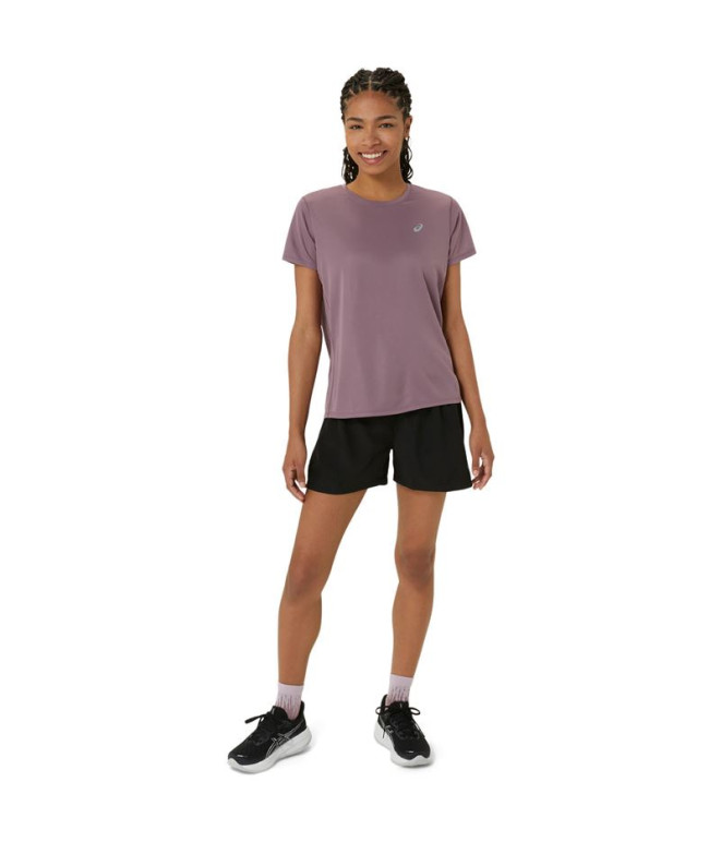 Camiseta Running Top Mulher por ASICS Core Ss Rosa