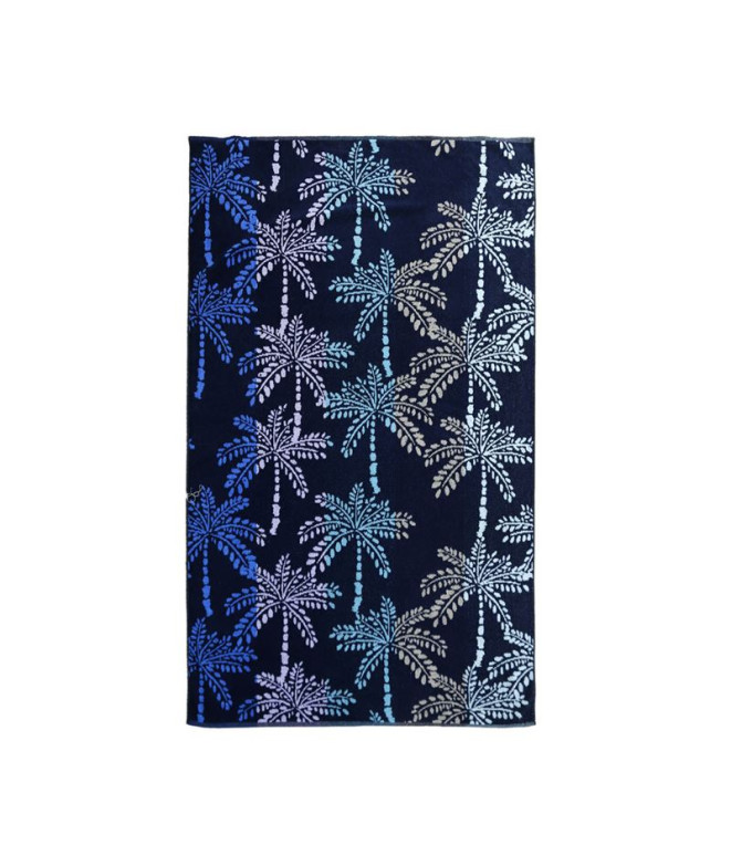 Toalha de praia e piscina Secaneta Jacquard Rec.Korsou 100 x 170 Azul