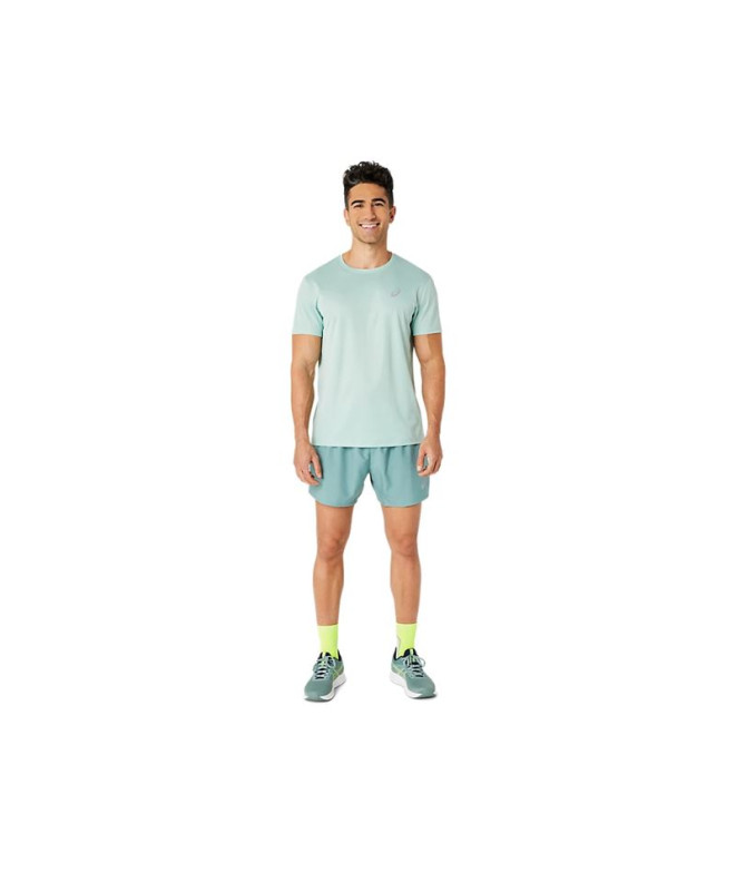 Camiseta Running Top Homem de ASICS Core Ss Green