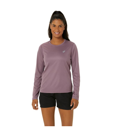 Camiseta Running Top Mulher de ASICS Core Ls Pink