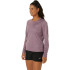 Camiseta Running Top Mulher de ASICS Core Ls Pink