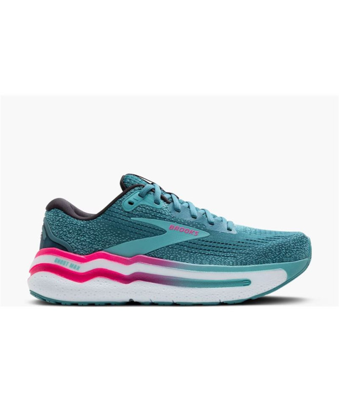 Zapatillas de Running Brooks Ghost Max 2 Azul Rosa Mujer