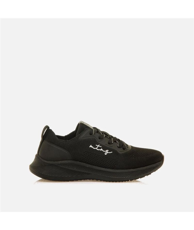 Zapatillas Mustang Somo Mujer Knitting Negro / Tpu