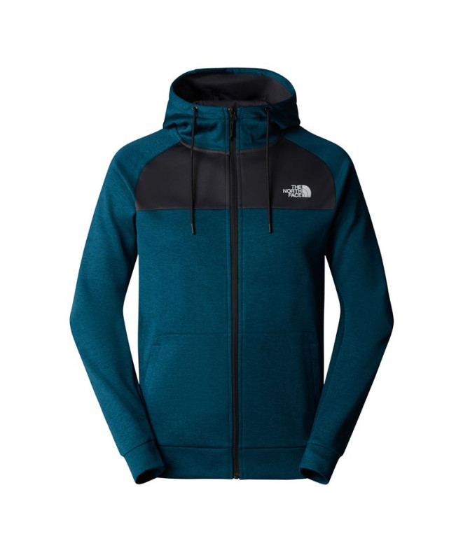 Moletom The North Face Velo Reaxion F/Z Azul Homem