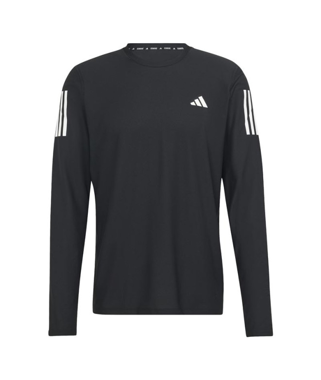 Camiseta Running adidas Homem de Own the run Manga comprida preta