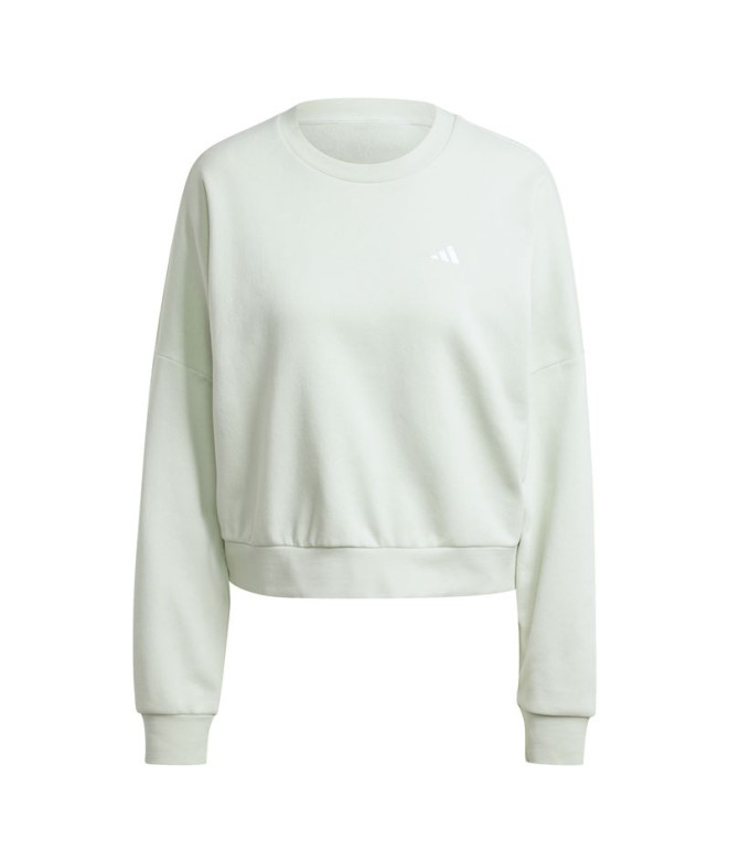 Sudadera adidas Essentials Small Logo Feel Cozy Mujer Verde