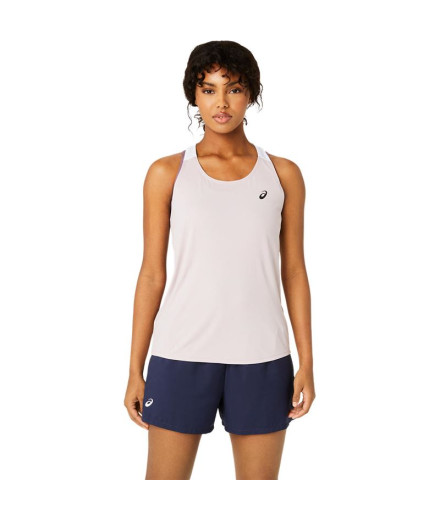Camiseta Tênis Court Mulher tank Rosa by ASICS Camiseta Tênis Court Mulher tank Rosa by ASICS
