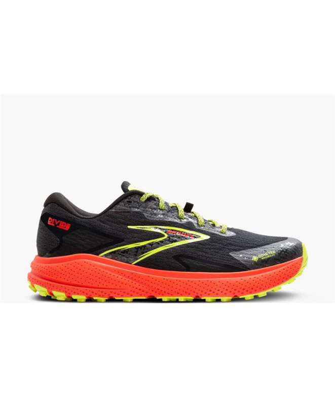 Chaussures Trail Brooks de Divide 5 GTX Noir/Rouge Homme