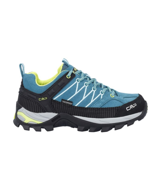 Chaussures Montagne CMP Trekking Femme de Rigel Low Wmn Shoes Wp Teal-Acid