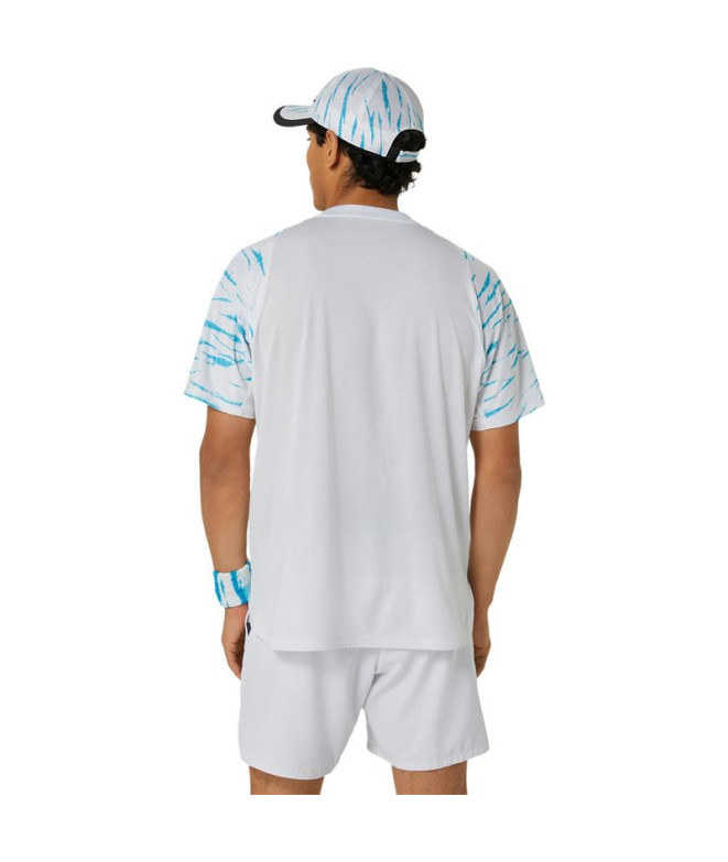 T-shirt Tennis Haut Homme by ASICS Game Ss Blanc