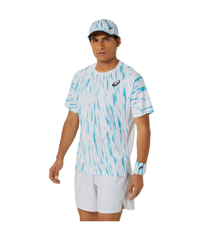 Camiseta de Tênis ASICS Game Ss Top Homem Branco