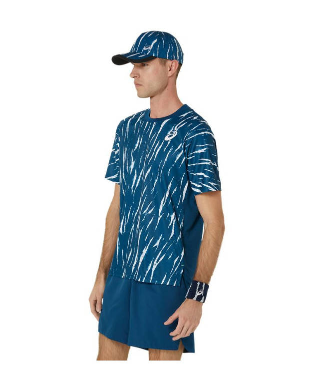 Camiseta Tênis Top Homem por ASICS Game Ss Azul