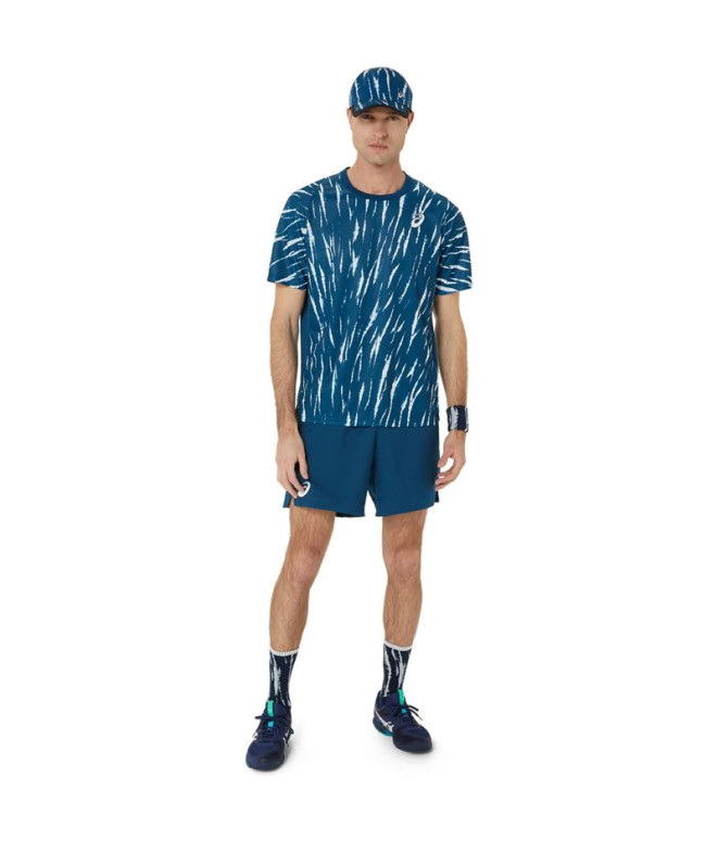 Camiseta Tênis Top Homem por ASICS Game Ss Azul