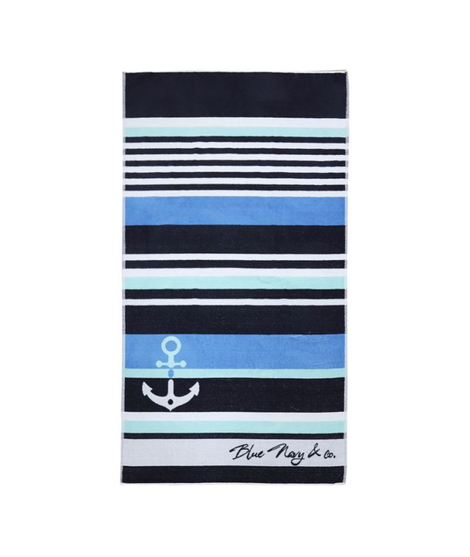 Toalla de Playa y piscina Secaneta Jacquard Terc.Skot Marino