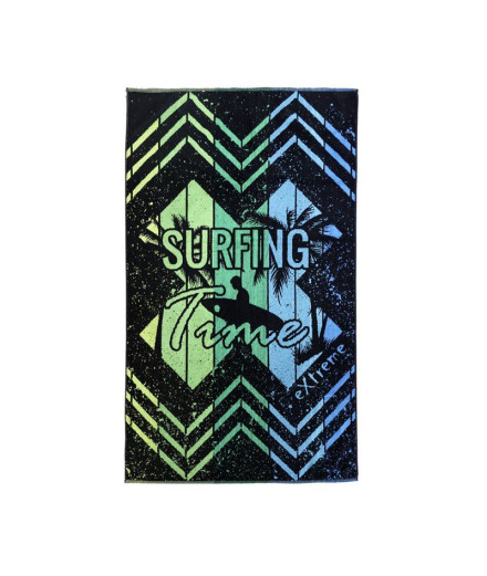 Toalha Secaneta 100X170 Jacquard Veludo Surfme Verde