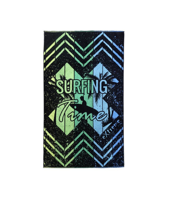 Serviette Secaneta 100X170 Velours Jacquard Surfme Green