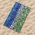 Serviette de Playa y piscine Secaneta Jacquard Terc.Davao Vert