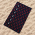 Toalha de Praia e piscina Secaneta Jacquard Terc.Silta Vermelho