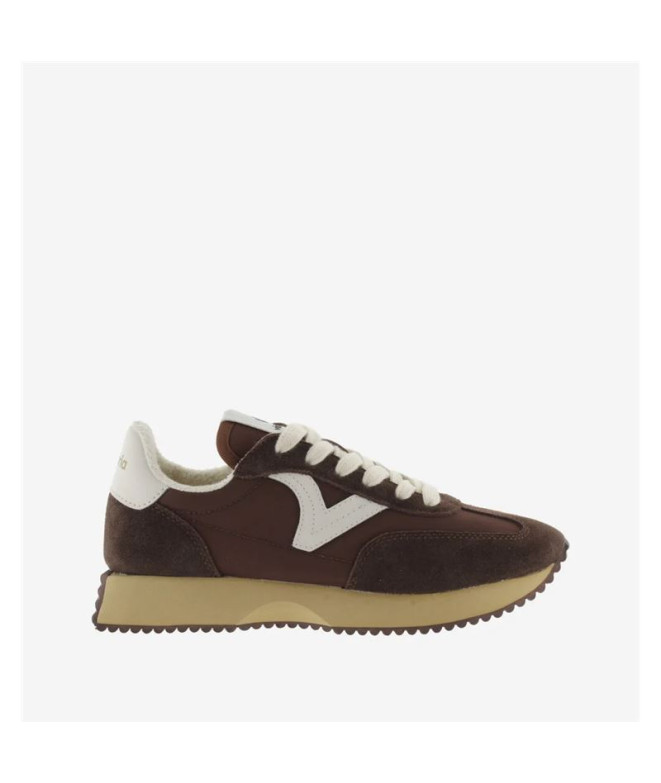 Zapatillas Victoria Cosmos Nylon Y Serraje Mujer Chocolate