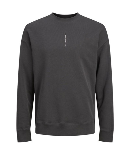 Sudadera Jack and Jones Jjmicah Neck Asphalt Hombre