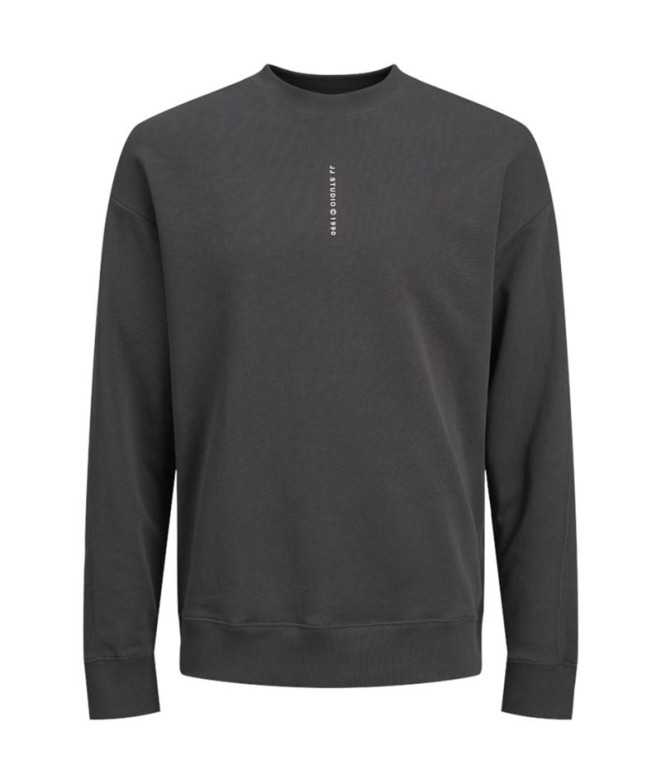 Sudadera Jack and Jones Jjmicah Neck Asphalt Hombre