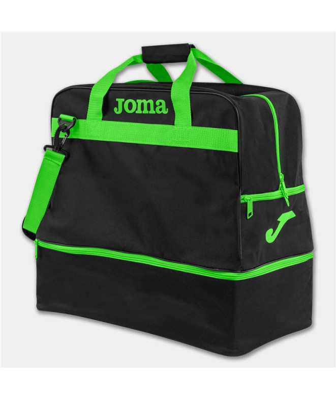 Bolsa Grande Training Iii Negro-Verde Fluor