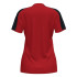 Camiseta Joma Mulher Manga curta Academy Vermelho Preto