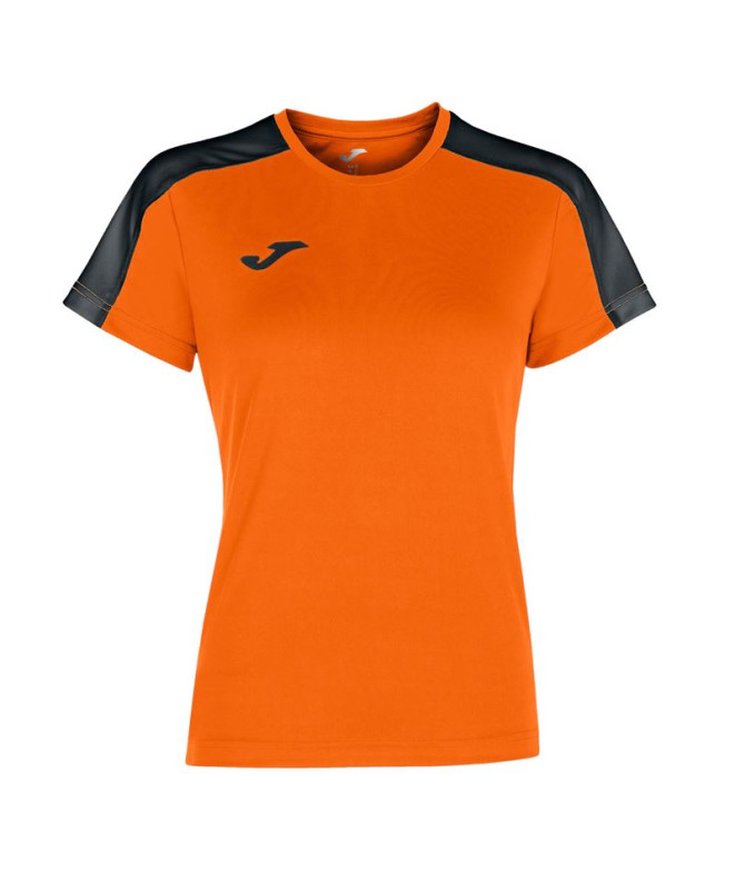 Camiseta Joma Academy Mujer Naranja-Negro