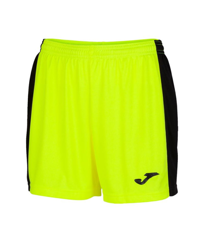 Joma FemmeFille Short Maxi / Jaune Fluor-Noir