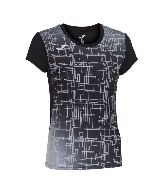 Camiseta Joma MulherMenina Manga curta Elite VIII / Preto