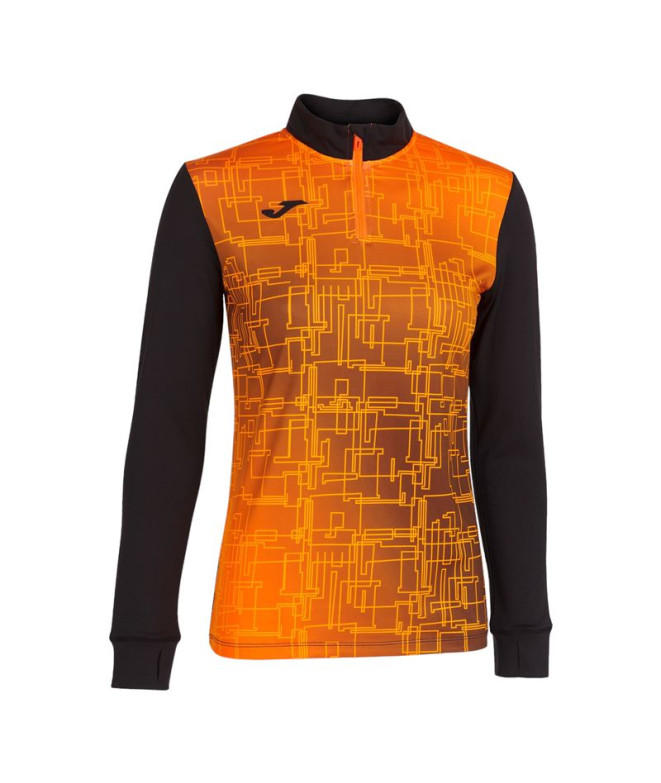 Sudadera Running Joma Elite VIII Mujer/Niña Negro Naranja