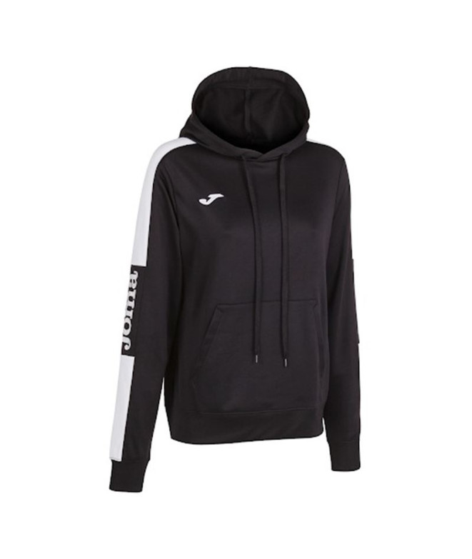 Sweat Joma Femme Championship IV Hooded Noir Blanc