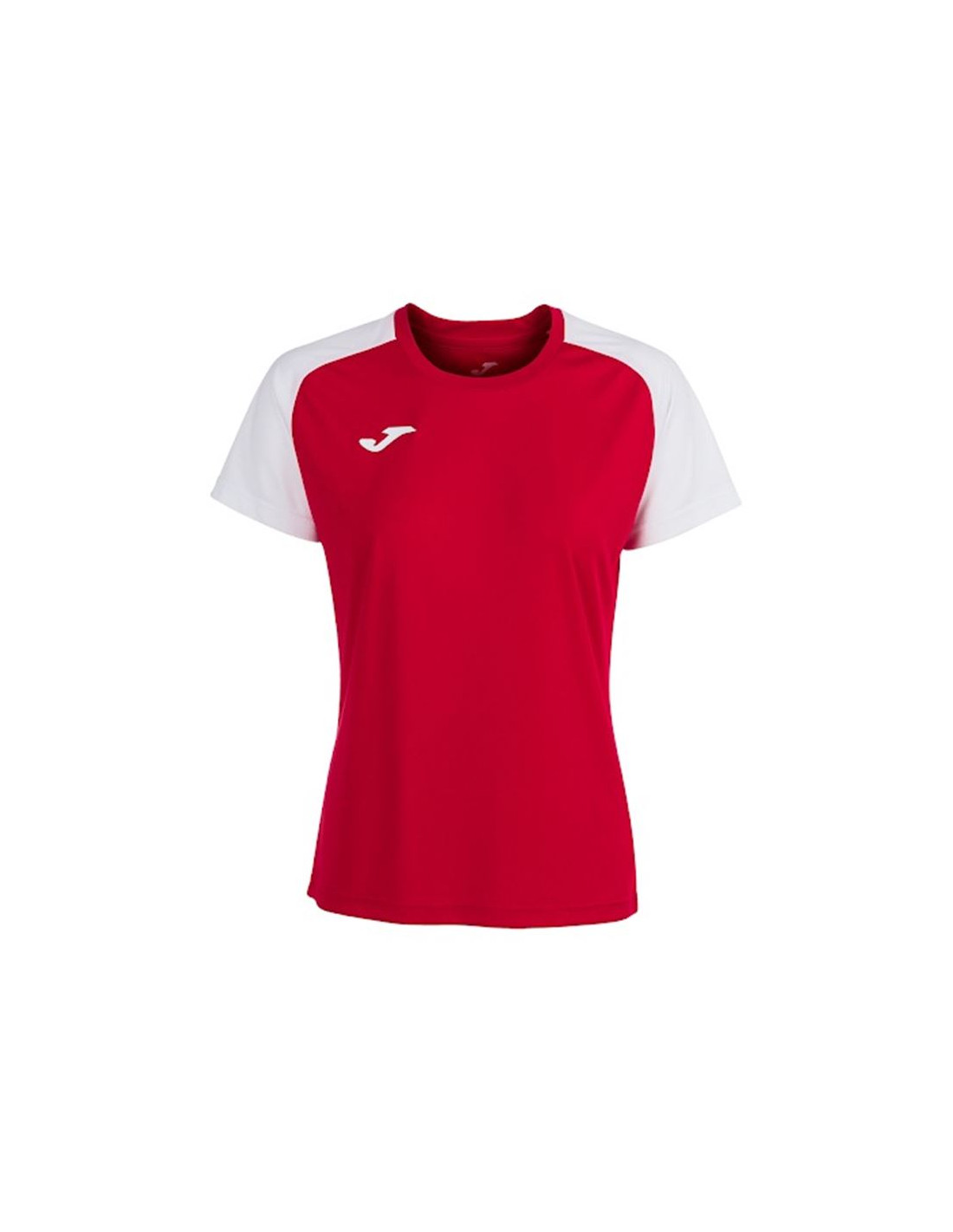 Camiseta de Fútbol Joma Academy IV Manga Corta Mujer Rojo Blanco
