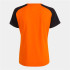 Camiseta de Fútbol Joma Academy IV Manga Corta Mujer Naranja Negro