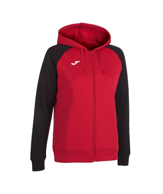 Casaco Joma Mulher Capuz Academy IV Vermelho Preto