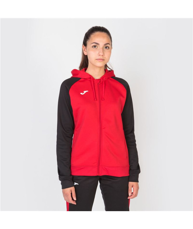 Casaco Joma Mulher Capuz Academy IV Vermelho Preto