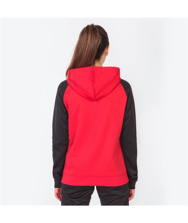 Casaco Joma Mulher Capuz Academy IV Vermelho Preto
