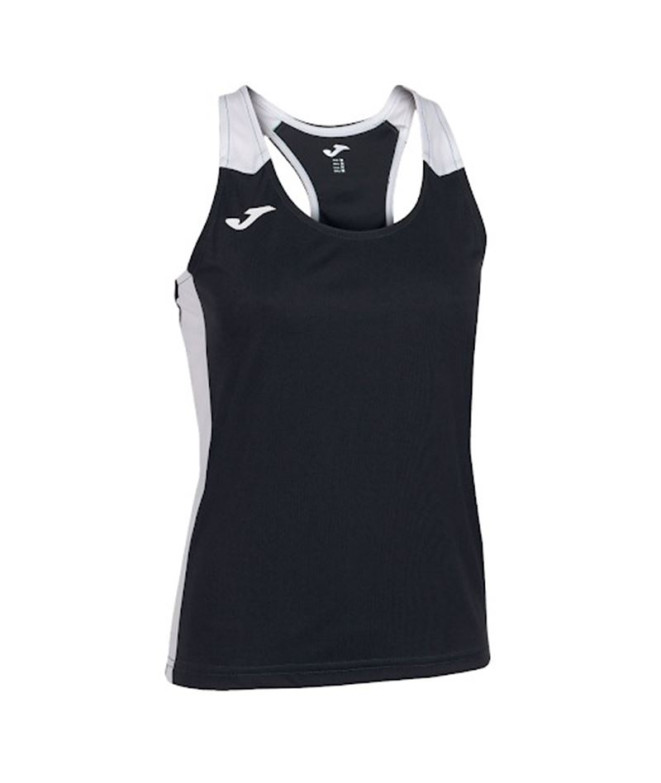 Camiseta de Running Joma Record II Tirantes Mujer Negro Blanco