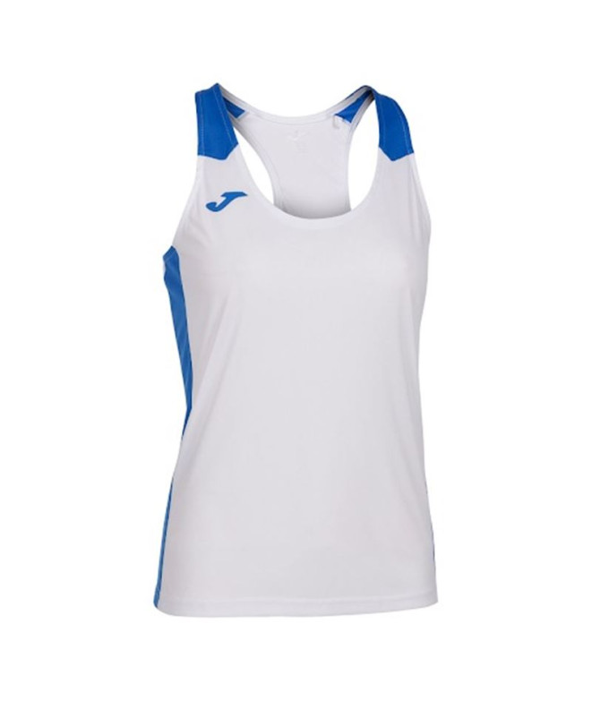 Camiseta de Running Joma Record II Tirantes Mujer Blanco Royal