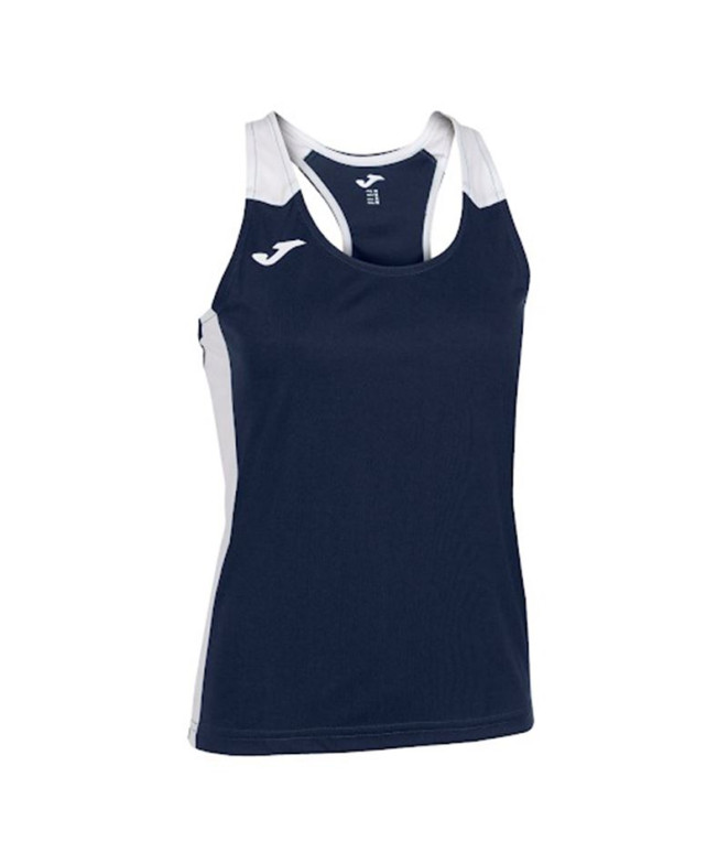 Camiseta Running Joma Mulher by Record II Braces Navy White Navy