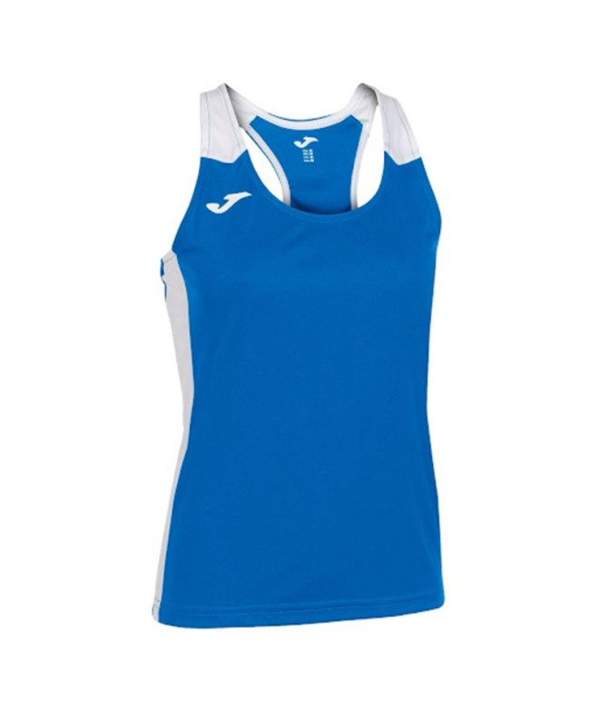 Camiseta de Running Joma Record II Tirantes Mujer Royal Blanco