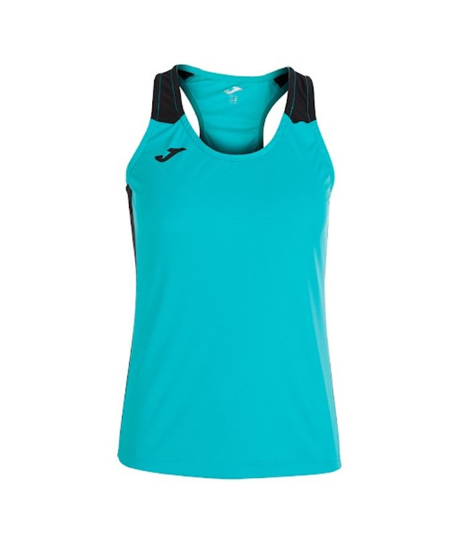 Camiseta de Running Joma Record II Tirantes Mujer Turquesa Negro