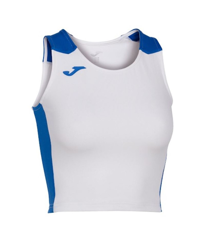 Top de Running Joma Record II Mujer Blanco Royal