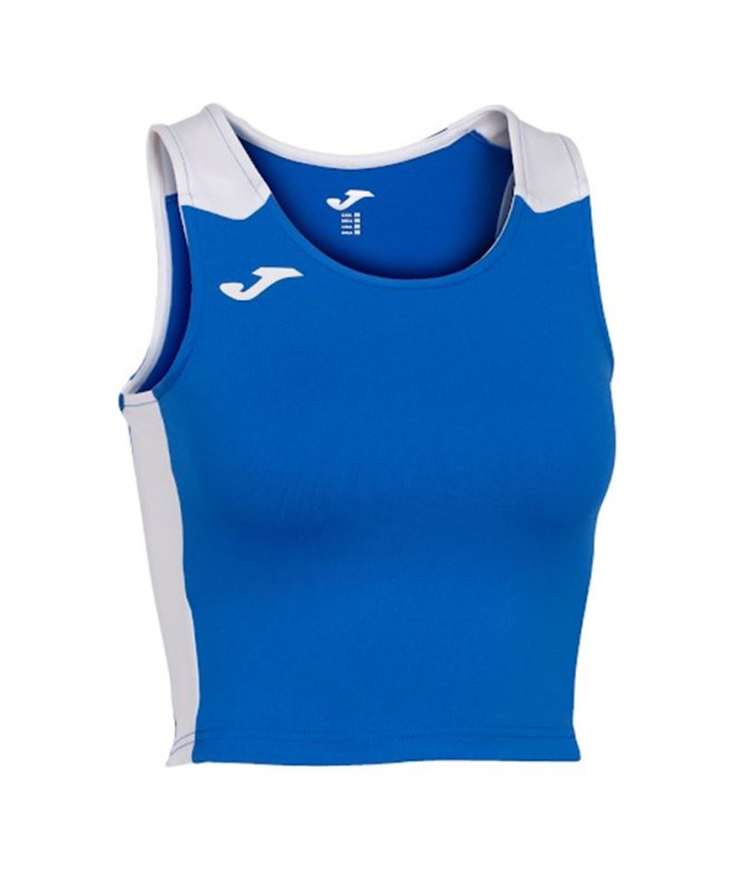 Top de Running Joma Record II Mujer Royal Blanco