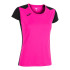 Camiseta Running Joma Mulher by Record II Manga curta Fluor Pink Preto