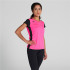 Camiseta Running Joma Mulher by Record II Manga curta Fluor Pink Preto