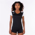 Camiseta Running Joma Mulher from Record II Manga curta Preto Branco