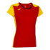 Camiseta Running Joma Mulher by Record II Manga curta Vermelho Amarelo