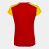 Camiseta Running Joma Mulher by Record II Manga curta Vermelho Amarelo