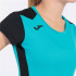 Camiseta Running Joma Mulher by Record II Manga curta Turquesa Preto